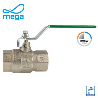 MEGA Trinkwasser-Kugelhahn Typ 135 - IG x IG - 1/4 Zoll (DN 8) Stahlhebel lang, PN 50