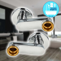 tecuro S-Anschluss versetzt um 60 mm, für Wandarmaturen, 2-er Set