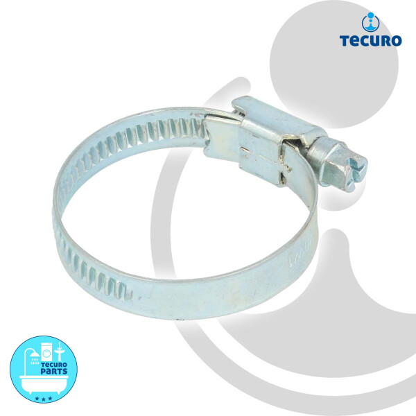 tecuro Schlauchschelle W4 60-80 mm, Bandbreite 12 mm, Edelstahl