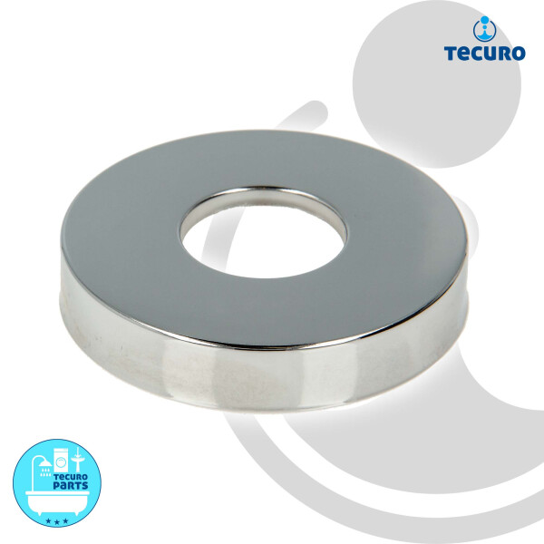 tecuro Schubrosette (1) Ø 32 mm x Ø 80 mm x Höhe 15 mm, Messing verchromt