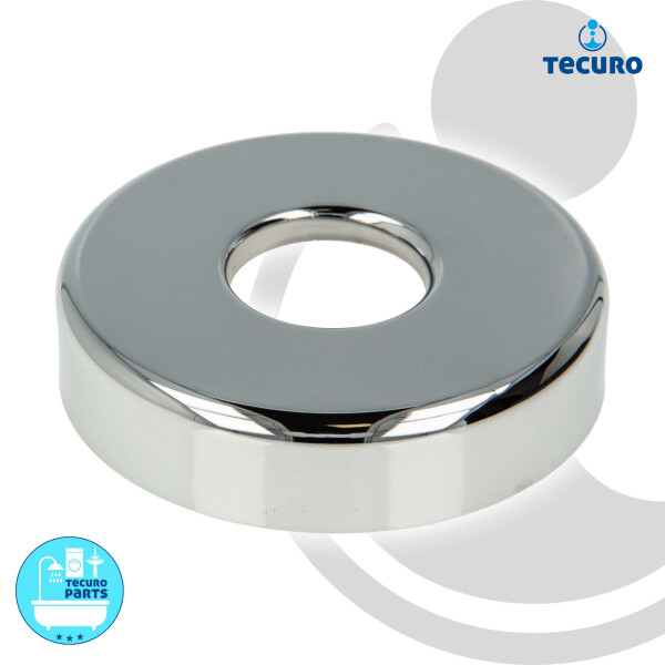 tecuro Schubrosette (1) Ø 32 mm x Ø 90 mm x Höhe 20 mm, Messing verchromt