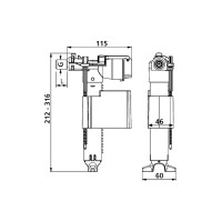 SANIT Universal-Füllventil Multiflow 510 G3/8 x 30