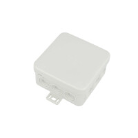 Aufputz - Feuchtraumabzweigkasten IP 54 75 x 75 x 40 mm