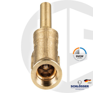 JS Schrägsitz Rückschlagventil - Rückflussverhinderer Rp 1 (DN 25) DVGW Typ 1325 - Muffenanschluss