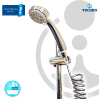 tecuro Spiral - Brauseschlauch Elegance-Plus, ausziehbar bis 3,00 m, mit glatter Oberfläche