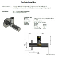 Schlösser DESIGN-Tec Eckventil athena - DVGW - nicht selbstdichtend