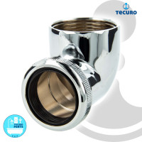 tecuro Ablaufwinkel 90 ° - 1 1/4 Zoll x Ø 32 mm Überwurfmutter