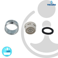 tecuro SPAR-Mischdüse-Strahlregler Luftsprudler 4,0 L/min - M24x1 IG verchromt