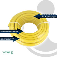 SUNTOS Qualitäts-Wasserschlauch Gartenschlauch 1/2 Zoll x 50 m Länge, gelb